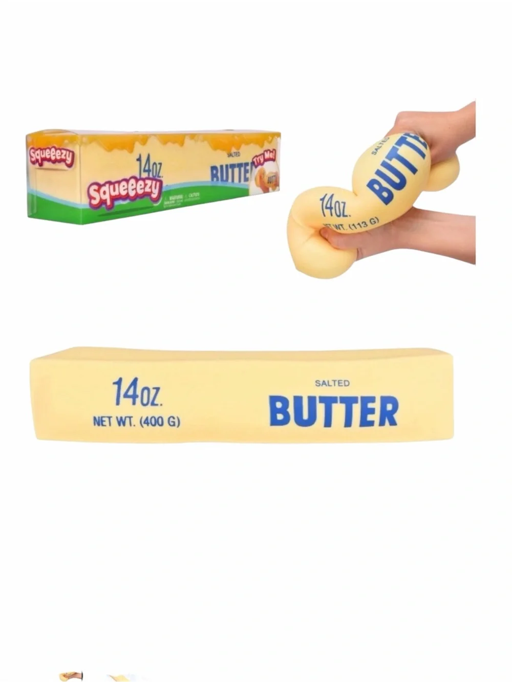 Squeeezy 14oz Salted Butter - Yellow Packaging NWT